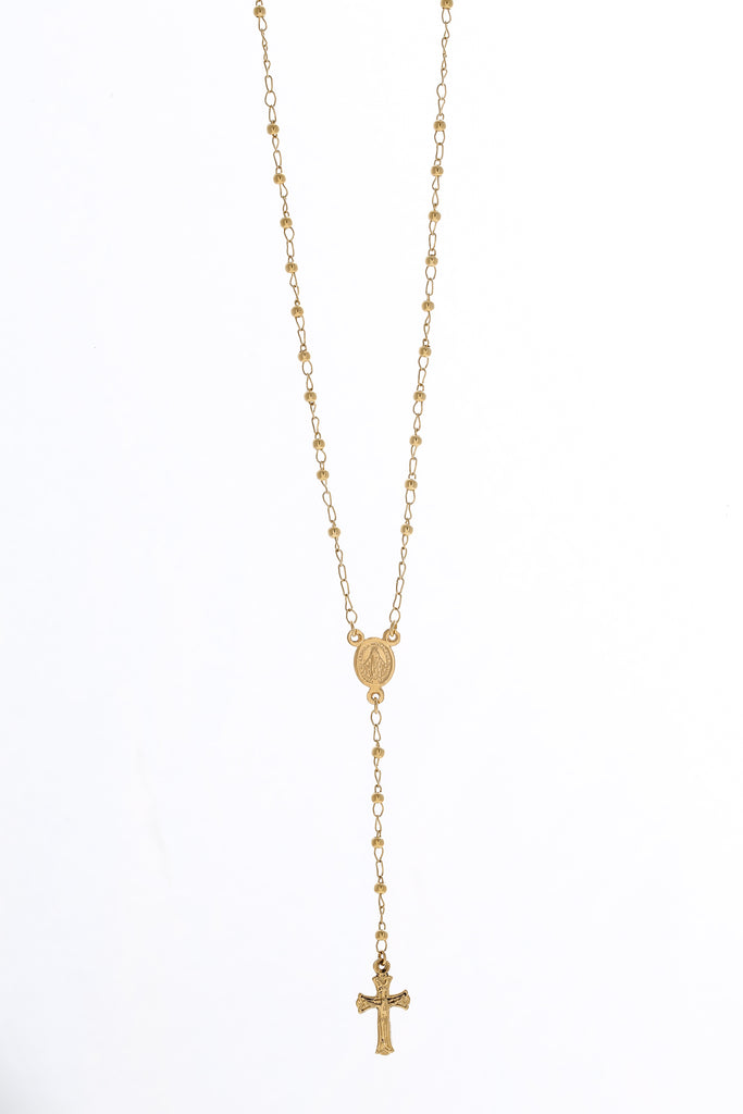 Rosario Oro Amarillo Nal 50cm / 3.85/gr / broche incluido