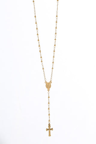 Rosario Oro Amarillo Nal 50cm / 3.85/gr / broche incluido